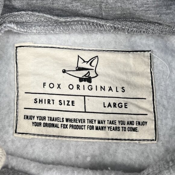 Amsterdam Biketown Fox Originals Grey Unisex Bicycle Hoodie Sz Large - Picture 6 of 7